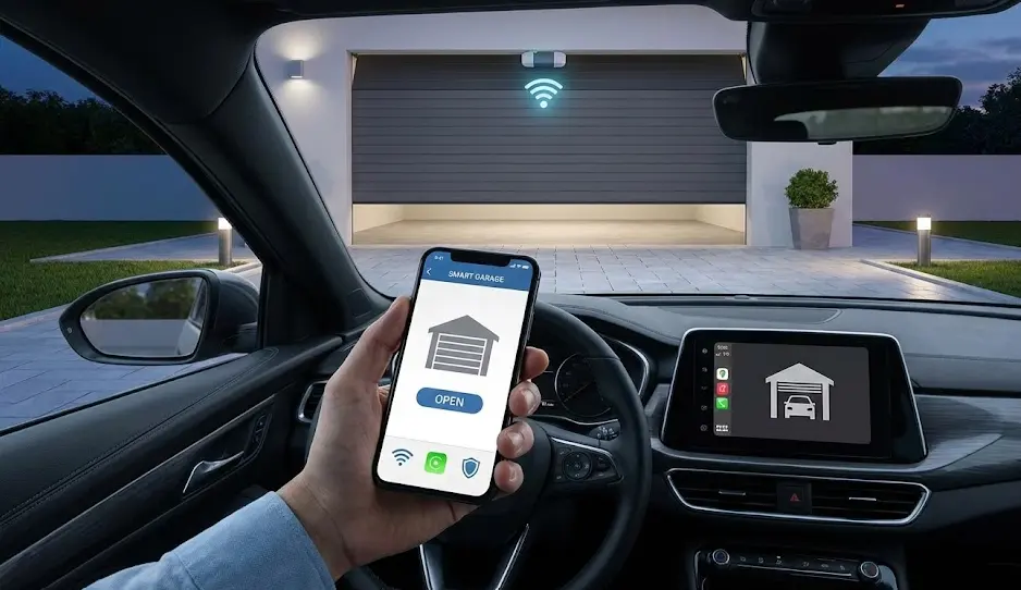 Abrir Garaje con el Móvil: Guía de Instalación WiFi, CarPlay y Seguridad
