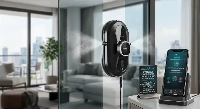 Robot limpiacristales Cecotec Conga Windroid 1390 Double Spray Connected