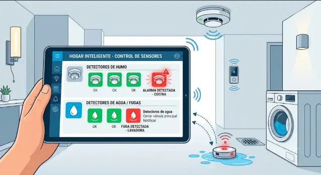 Detectores de Humo y Fugas de Agua: Guía Completa de Seguridad Domótica 2026