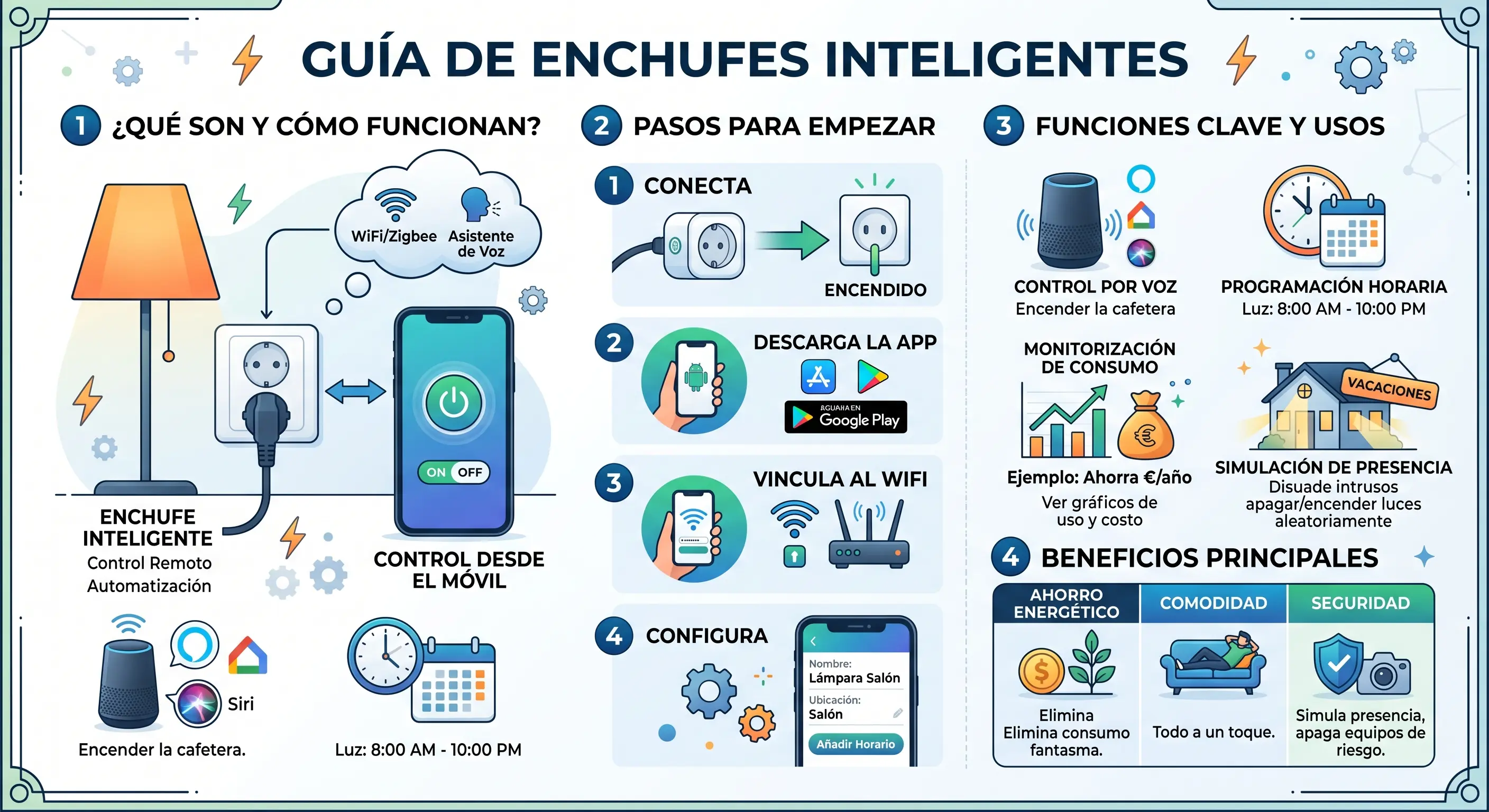 Enchufes Inteligentes: Guía Completa 2026 (Qué Comprar y Cómo Configurarlos)