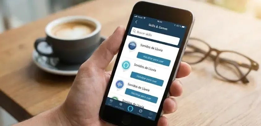 Pantalla de configuración de rutinas en la app Alexa paso a paso