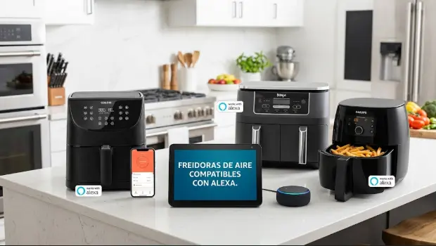 Freidoras de aire compatibles con Alexa: guía definitiva, comparativa y cómo conectarlas al Echo Show en 2026