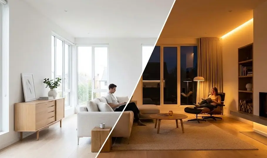 Iluminación Circadiana: Guía de Luz Adaptativa y Salud