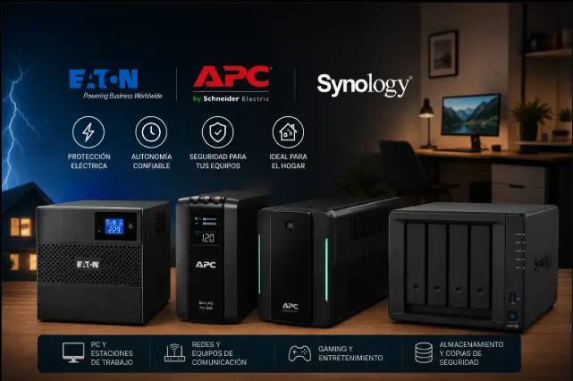Mejores SAI para NAS Synology en 2026: APC vs Eaton y cuál comprar