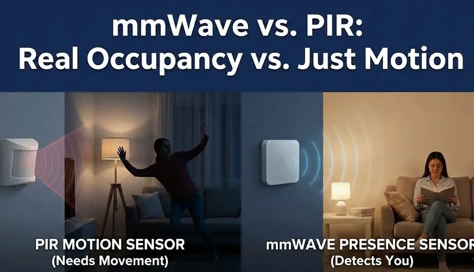 mmWave vs PIR: Diferencia entre Sensor de Presencia y Movimiento