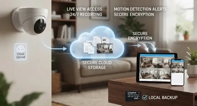 Almacenamiento en la nube para cámaras de seguridad: acceso desde cualquier dispositivo