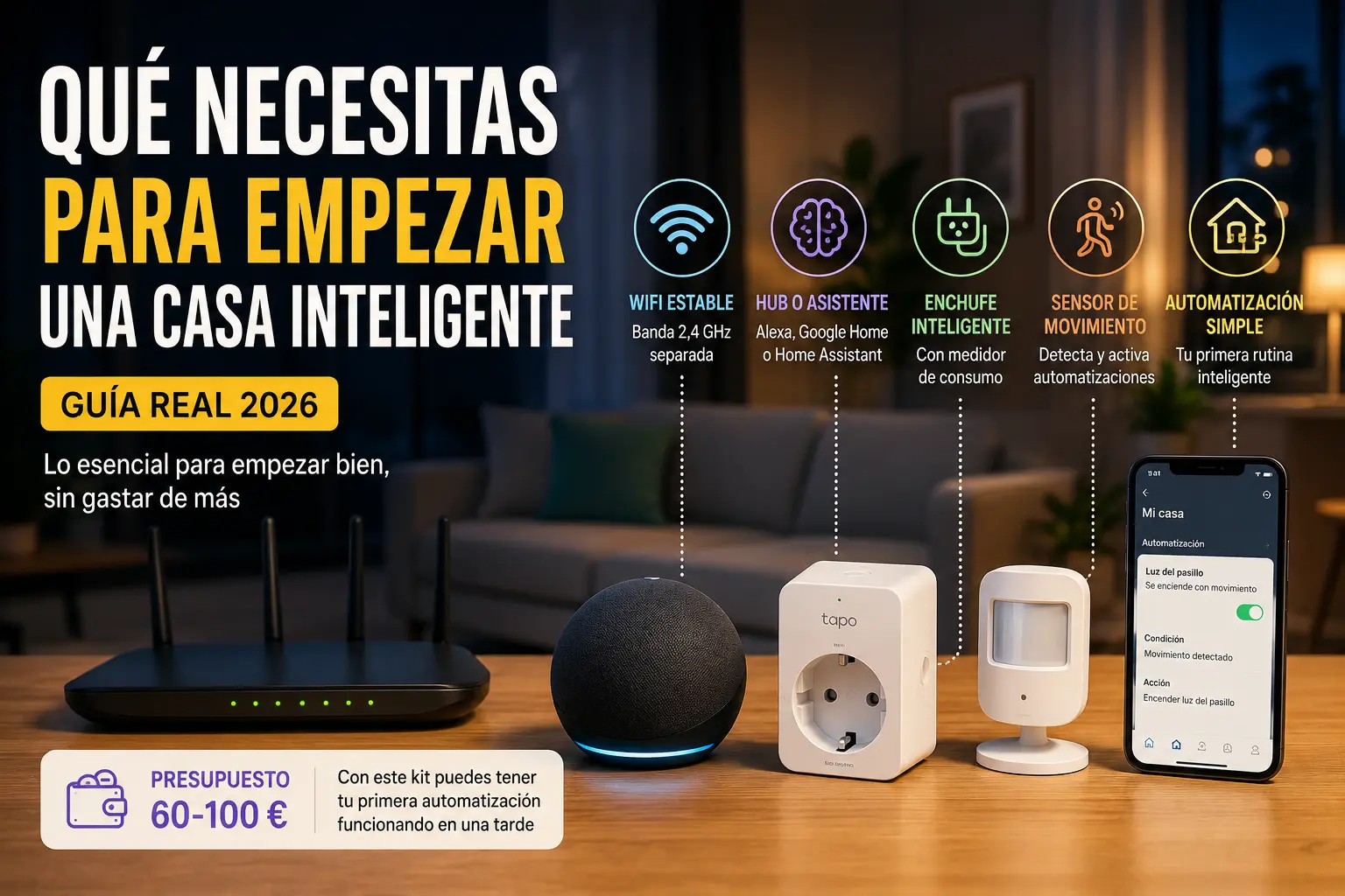 Qué Necesitas para Empezar una Casa Inteligente en 2026 (Guía Real)