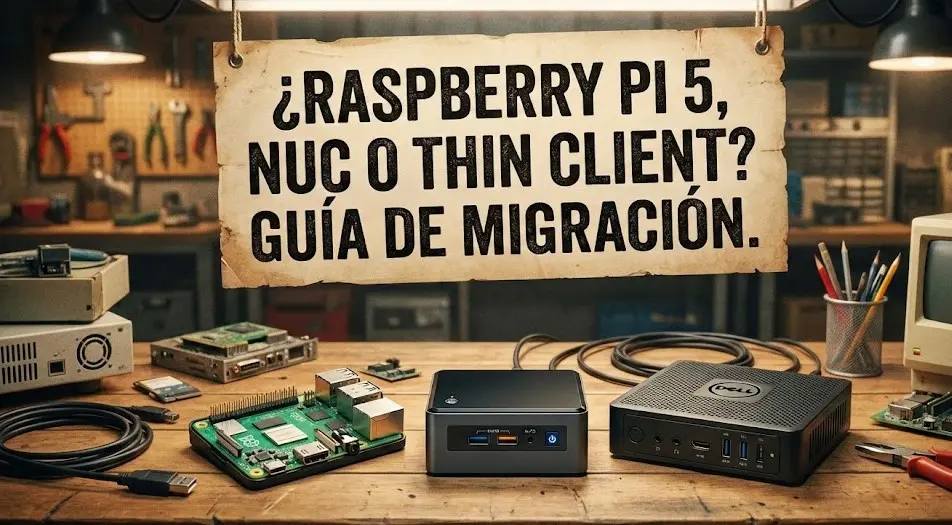 ¿Raspberry Pi 5, NUC o Thin Client? Guía de migración.