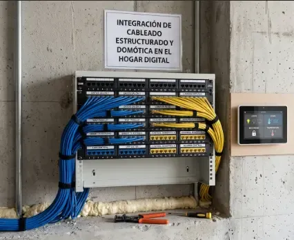 Instalación de cableado estructurado durante una reforma