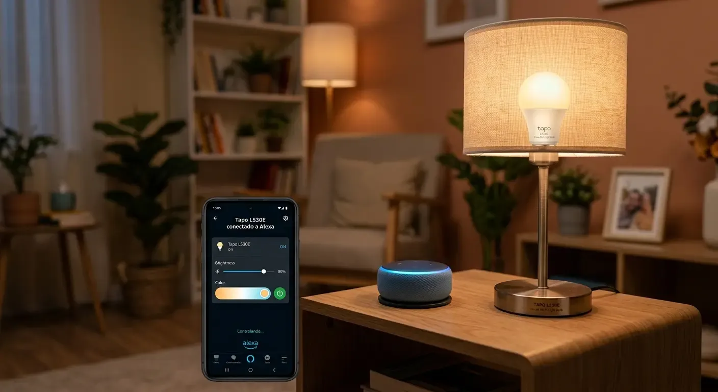 Bombilla inteligente Tapo L530E conectada a Alexa