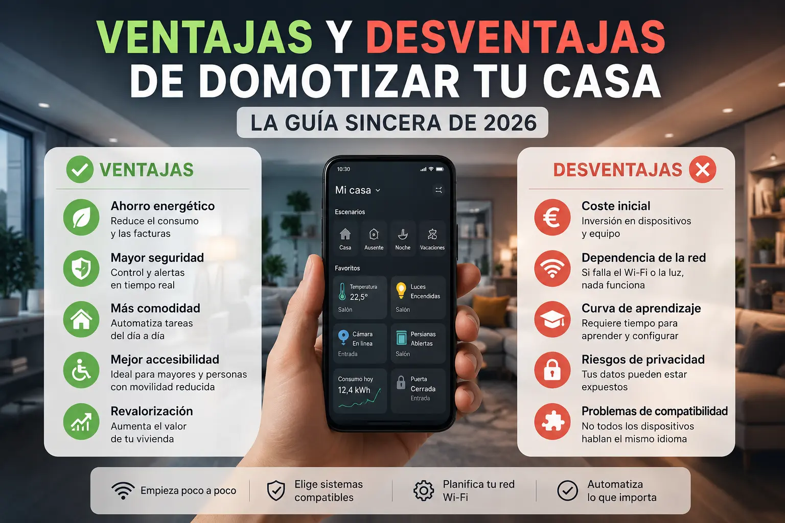 Ventajas y Desventajas de Domotizar tu Casa: la Guía Sincera de 2026